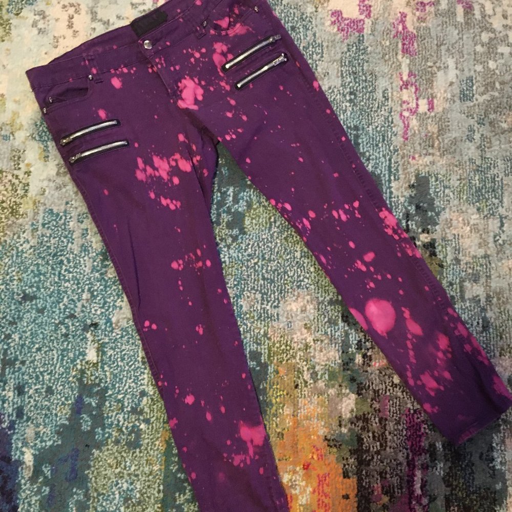 euc DIY Tripp punk pants jeans 15 2xl HOT TOPIC oi